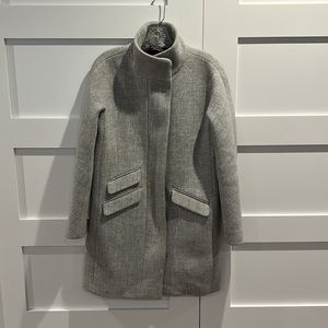 JCrew Cocoon coat, Heather Dusk, Size 0